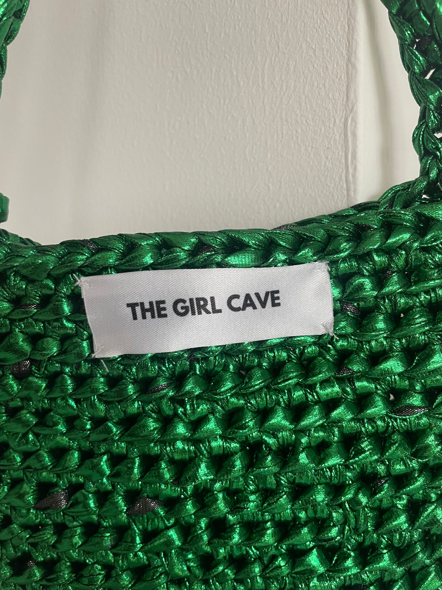 GREEN CROCHET BAG
