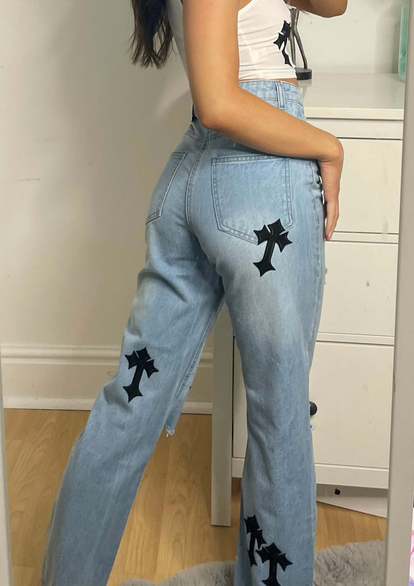 ‘SAINT’ jeans Black